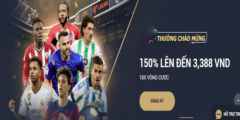 Tặng 150% khuyến mãi M88