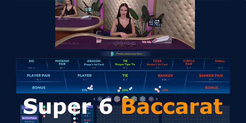 Cách chơi Baccarat Super 6